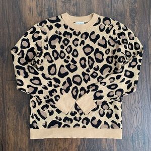 Oversized Cozy Chic Leopard Sweater